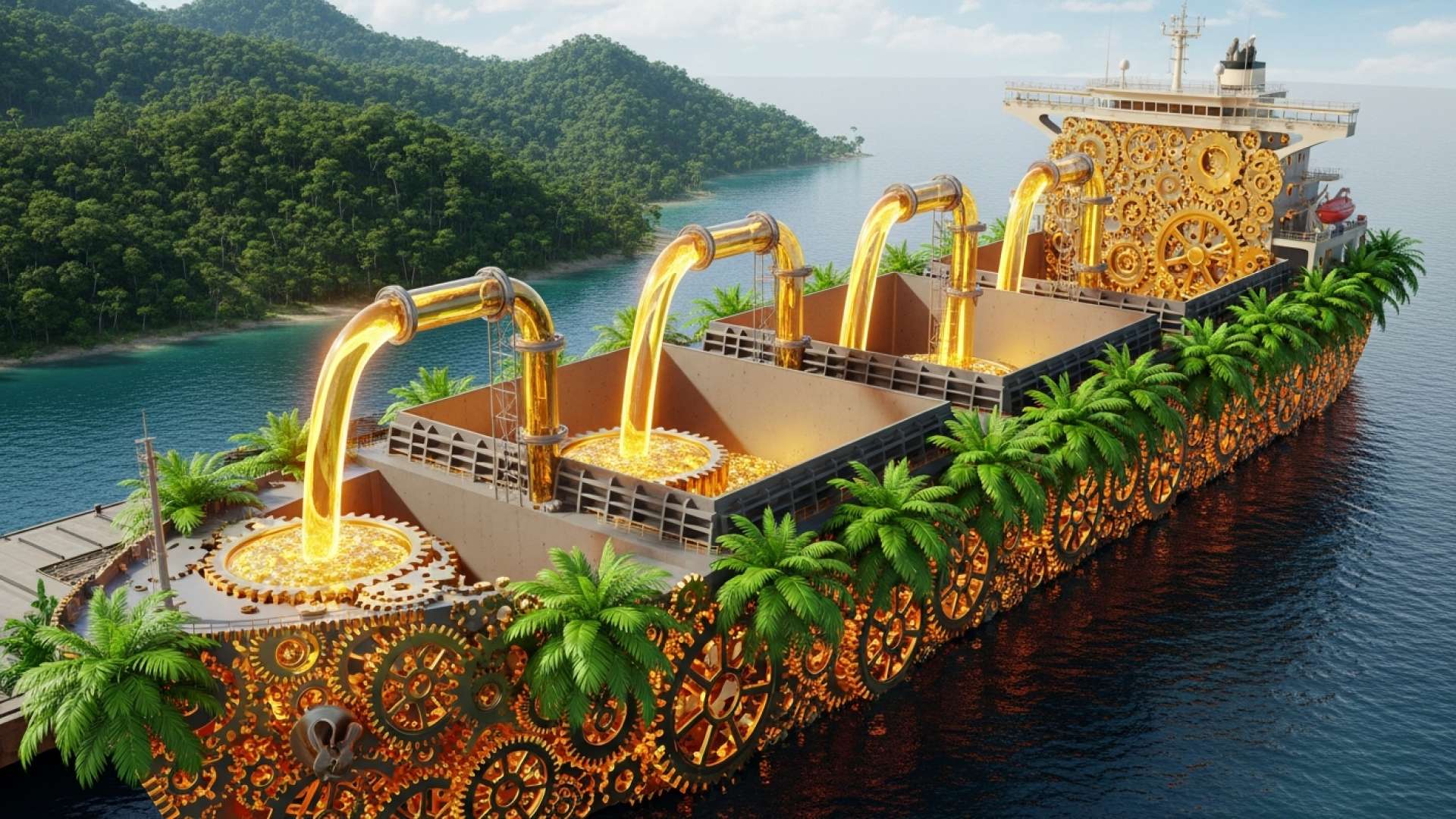 Le Costa Rica lance son premier export direct d’huile de palme vers l’Inde depuis Golfito
