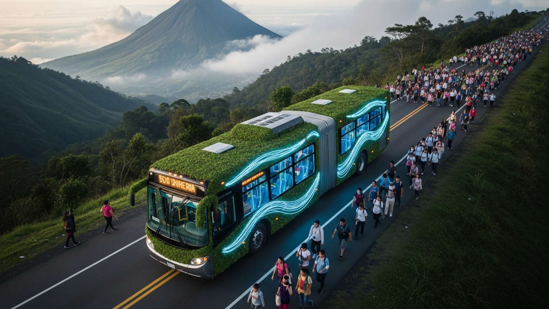 Le Costa Rica mobilise une flotte de transports en commun massive pour le retour de la pèlerinade de la Romeria