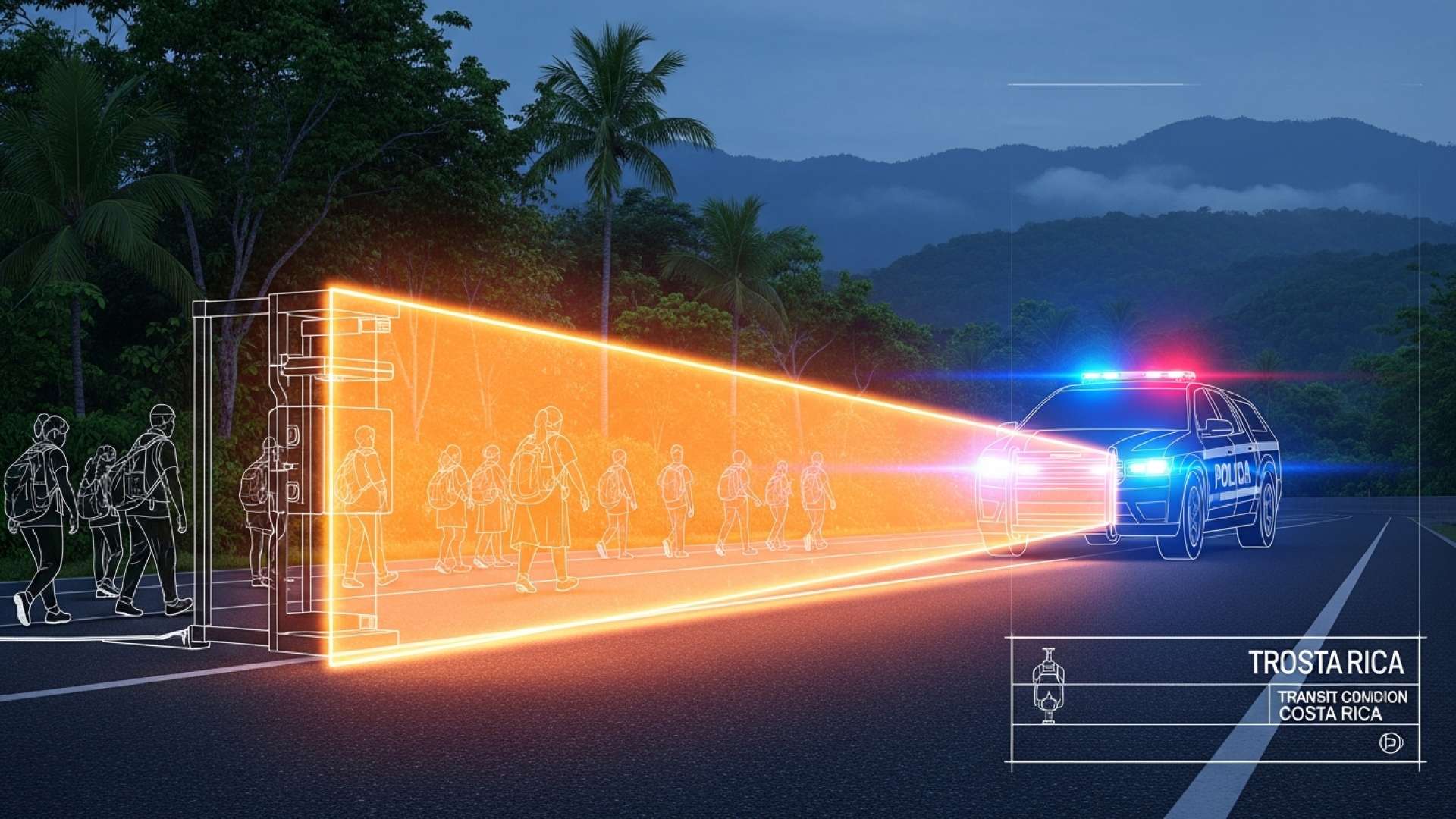 La police de transit du Costa Rica lance une campagne de sécurité pour les premiers pèlerins de Cartago