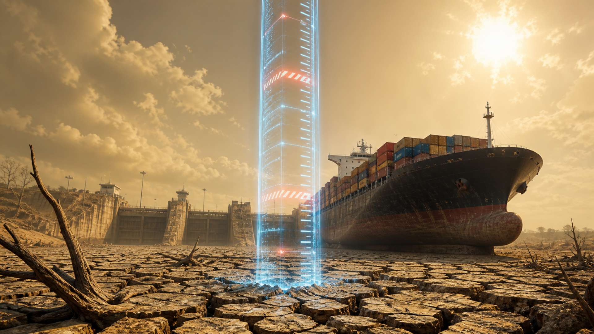 Le canal de Panama réduit progressivement les limites de tirant d’eau des navires pour assurer la sécurité des opérations en raison de la sécheresse prolongée liée à El Niño