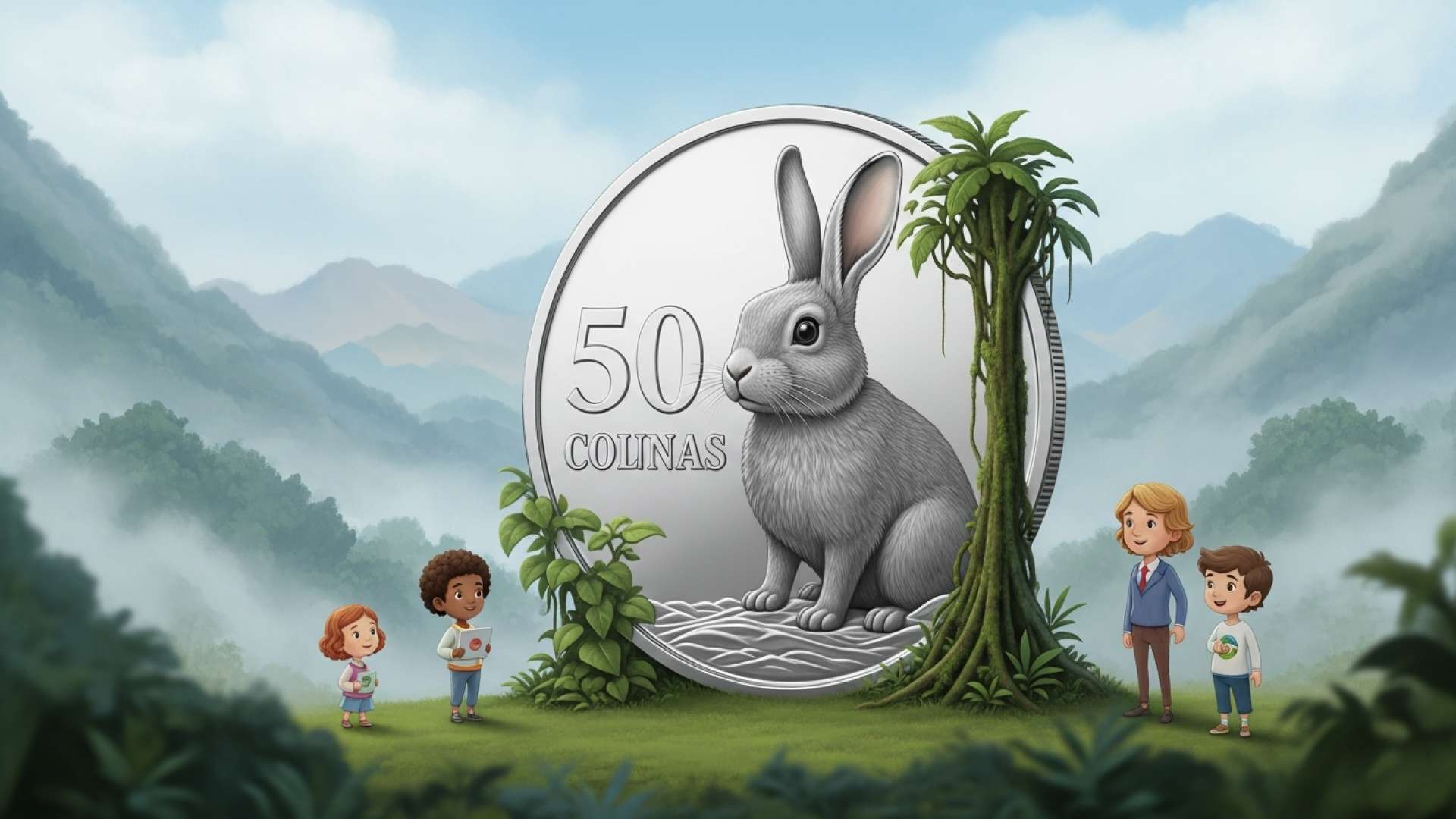 Le lapin de Talamanca orne la dernière pièce de monnaie wildlife du Costa Rica