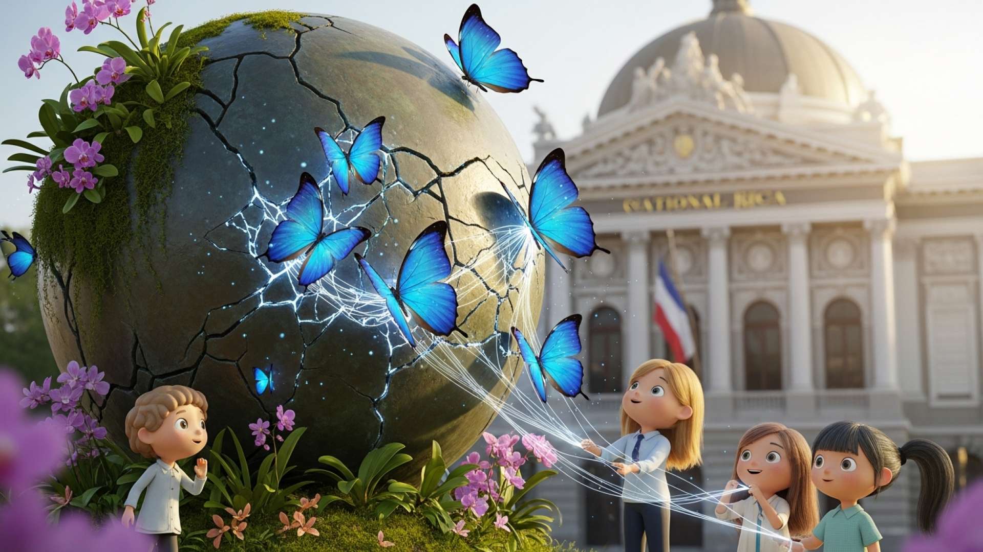 La sculpture intemporelle Flautista restaurée dans toute sa gloire d’origine